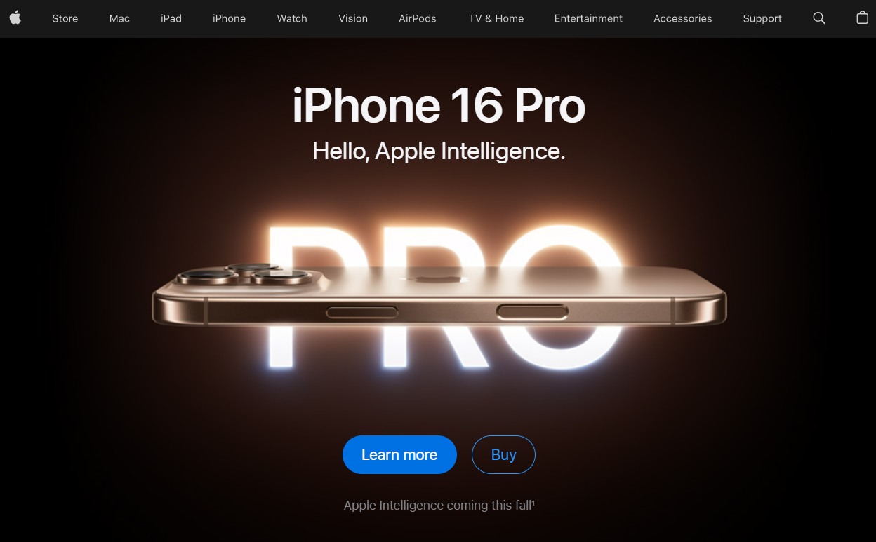 Apple.com: Áp dụng parallax tinh tế trong các trang giới thiệu sản phẩm