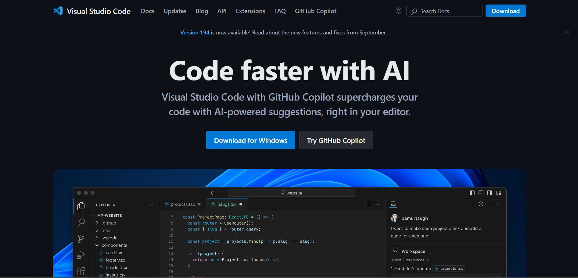 Visual Studio Code (VSCode) là trình soạn thảo code chuyên nghiệp từ Microsoft, được cộng đồng lập trình web tin dùng