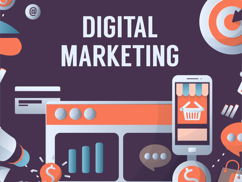 Digital Marketing (tiếp thị kỹ thuật số) là sử dụng các kênh trực tuyến để quảng bá thương hiệu